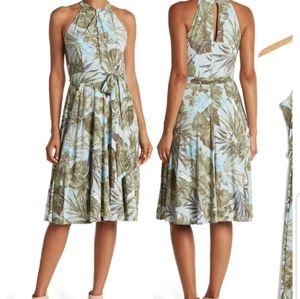Knot Neck Tie Waist Dress JULIA JORDAN